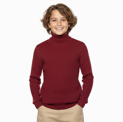 Clothify Full Sleeve Self Design Boys Sweatshirt