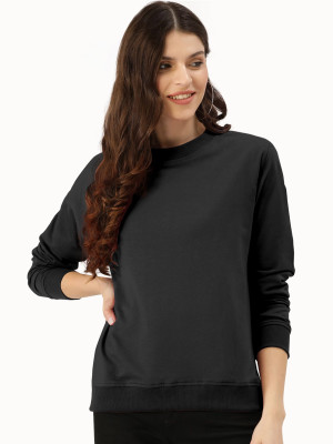 HK CREATION Full Sleeve Solid Women Sweatshirt