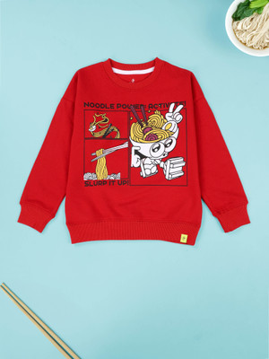 KiddoPanti Full Sleeve Printed Boys Sweatshirt
