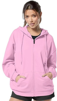 FUNKY MONKEY Full Sleeve Solid Women Sweatshirt