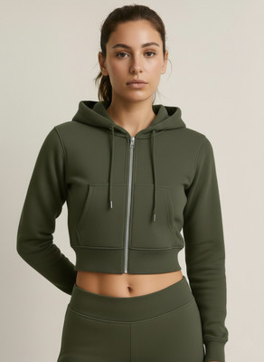 NUNO Full Sleeve Solid Women Sweatshirt