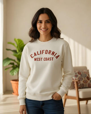 flyind Full Sleeve Printed Women Sweatshirt