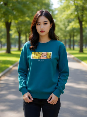 flyind Full Sleeve Graphic Print Women Sweatshirt