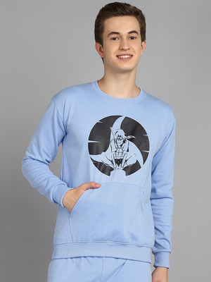 MASTERY Full Sleeve Self Design Men Sweatshirt