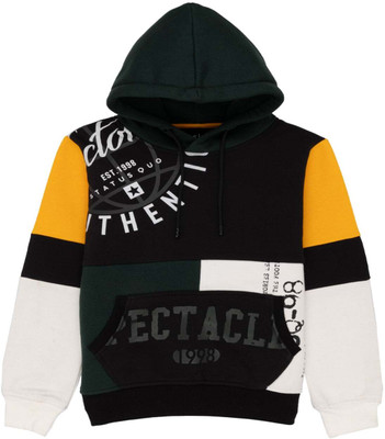 Status Quo Full Sleeve Color Block Boys Sweatshirt