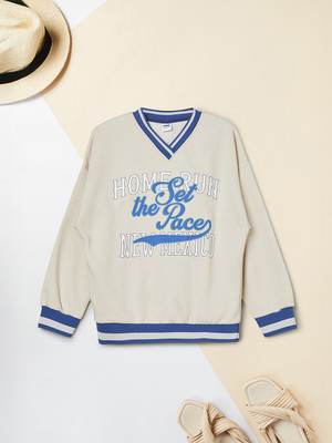 MAX Full Sleeve Printed Girls Sweatshirt