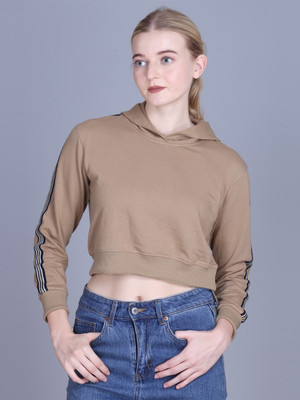 OBAAN Full Sleeve Solid Women Sweatshirt