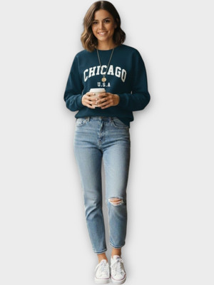 HouseOfCommon Full Sleeve Printed Women Sweatshirt