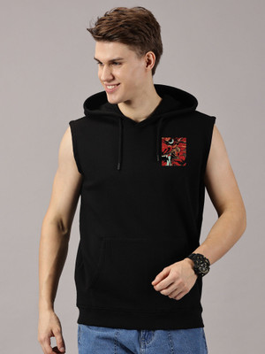 LEOON TREND Sleeveless Graphic Print Men Sweatshirt