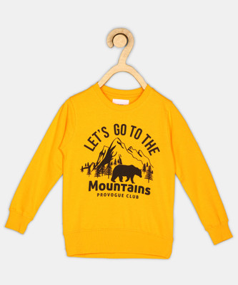 PROVOGUE Full Sleeve Printed Boys Sweatshirt