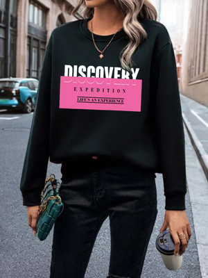 METRONAUT women full sleeves winter wear Sweatshirt Full Sleeve Printed Women Sweatshirt