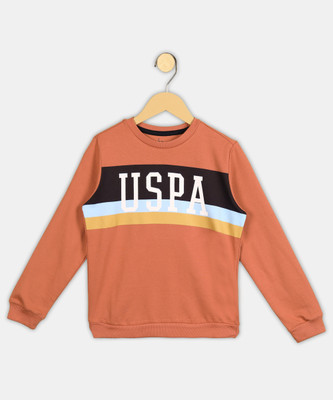U.S. POLO ASSN. Full Sleeve Printed Boys Sweatshirt