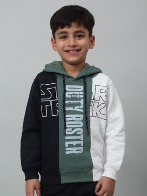 CANTABIL Full Sleeve Color Block Boys Sweatshirt