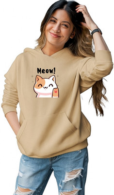 HouseOfCommon Self Design Round Neck Casual Women Beige Sweater