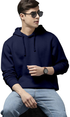 CLINSY Full Sleeve Solid Men Sweatshirt