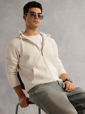 THOMAS SCOTT Full Sleeve Self Design Men Sweatshirt