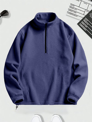 Lripsome Full Sleeve Solid Men Sweatshirt