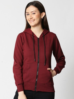 Mast & Harbour Full Sleeve Solid Women Sweatshirt