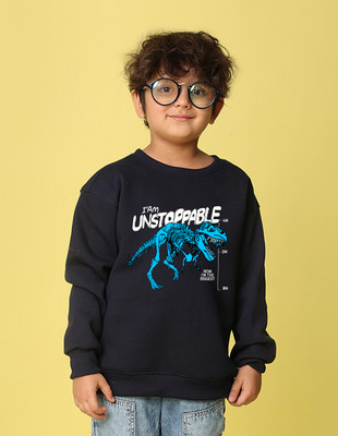 Nusyl Full Sleeve Graphic Print Boys Sweatshirt