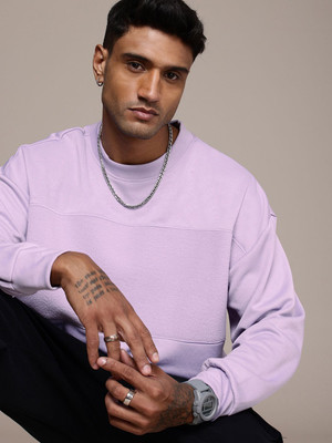 Roadster Full Sleeve Solid Men Sweatshirt