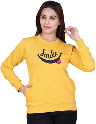 HOLD Full Sleeve Printed Women Sweatshirt