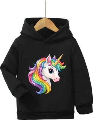 KEESOR Full Sleeve Printed Girls Sweatshirt