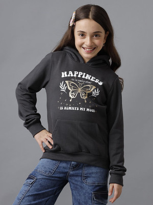 Under Fourteen Only Full Sleeve Printed Girls Sweatshirt