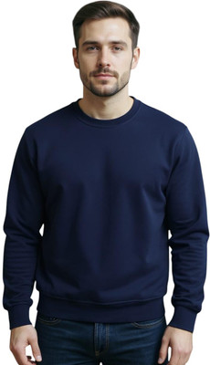 NI Fashion Full Sleeve Solid Men Sweatshirt