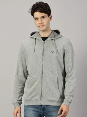 Leon Full Sleeve Solid Men Sweatshirt