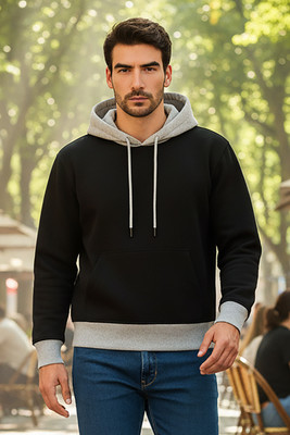 TQH Full Sleeve Color Block Men Sweatshirt