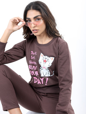 KETCH Full Sleeve Printed Women Sweatshirt