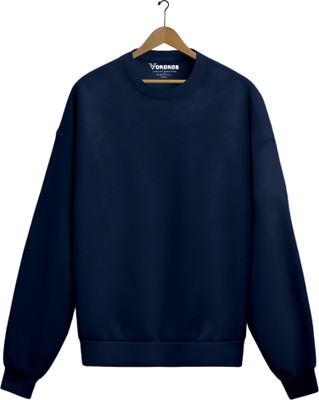 VORDROB Full Sleeve Solid Men Sweatshirt