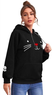 MS QUEEN Full Sleeve Animal Print Girls Reversible Sweatshirt