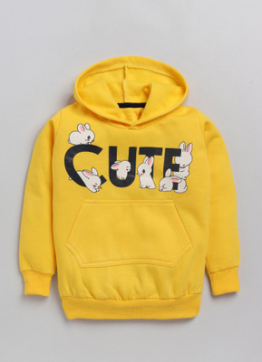 Lazy Shark Full Sleeve Printed Girls Sweatshirt