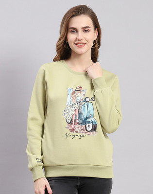 MONTE CARLO Full Sleeve Printed Women Sweatshirt