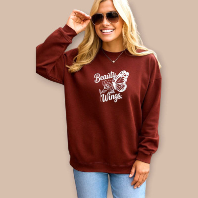 Fluffy Enterprise Full Sleeve Solid Women Sweatshirt