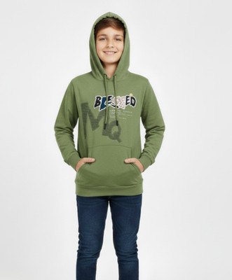 APPLEBOYZ Full Sleeve Floral Print Boys Sweatshirt