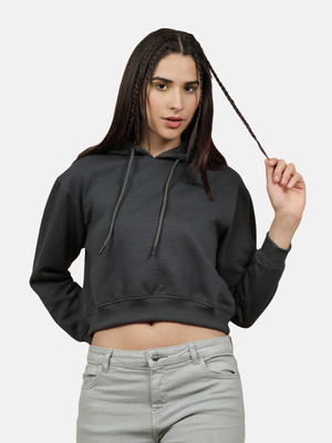 Freehand by The Indian Garage Co. Full Sleeve Solid Women Sweatshirt