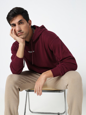 R&B Full Sleeve Solid Men Sweatshirt