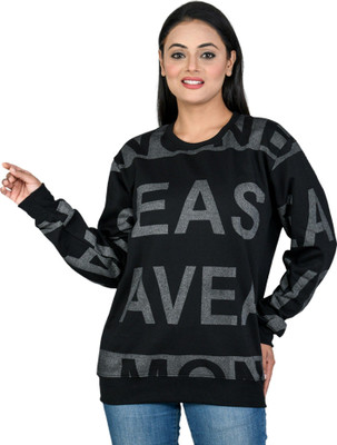 Weboasis Full Sleeve Printed Women Sweatshirt