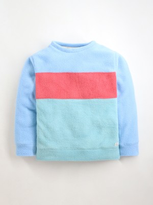 Cherry Crumble by Nitt Hyman Full Sleeve Color Block Boys & Girls Sweatshirt