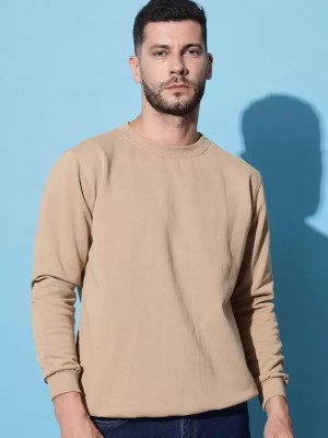 Earthstick Full Sleeve Solid Men Sweatshirt