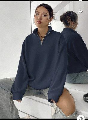 HILFIRE REGION Full Sleeve Solid Women Sweatshirt