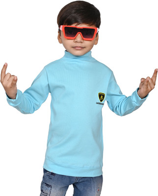 SelfiCollection Full Sleeve Solid Boys Sweatshirt