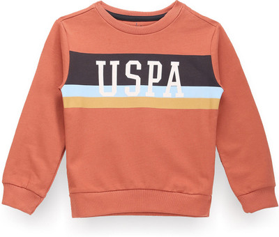 U.S. POLO ASSN. Full Sleeve Printed Boys Sweatshirt