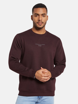 Octave Full Sleeve Solid Men Sweatshirt