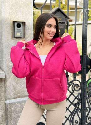FARICON Full Sleeve Solid Women Sweatshirt