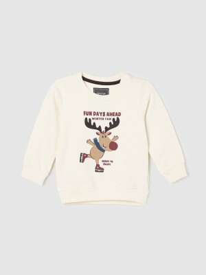 MAX Full Sleeve Graphic Print Baby Boys Sweatshirt