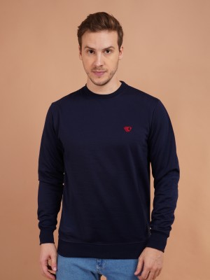 AAITHAN Full Sleeve Solid Men Reversible Sweatshirt