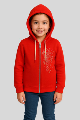 HILLS & DALES Full Sleeve Solid Girls Sweatshirt